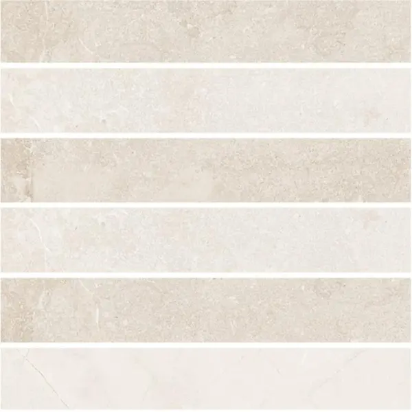 Cerim Ceramiche Elemental Stone 767170 White Limestone Mos 3D Luc 30x30