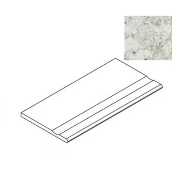 Atlas Concorde Russia Forte Dei Marmi Quark 620090001119 Brazilian White Bordo Round 30x60