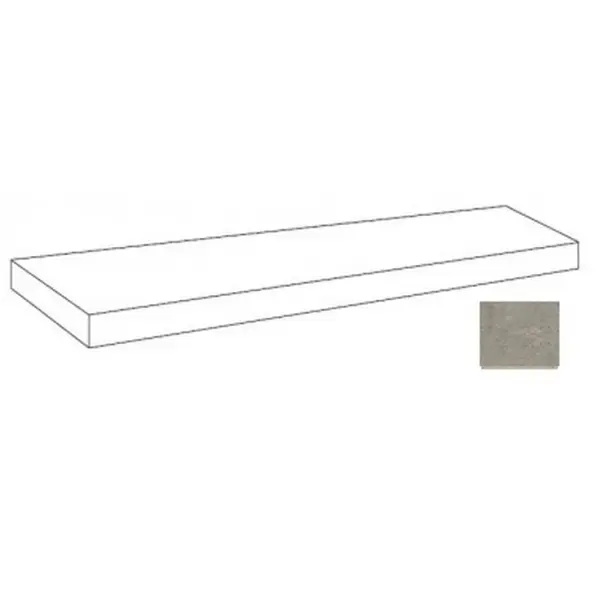 Atlas Concorde Russia Forte Dei Marmi Rock 620070002896 Lunar Grey Scalino Angolo Sx 160 33x160