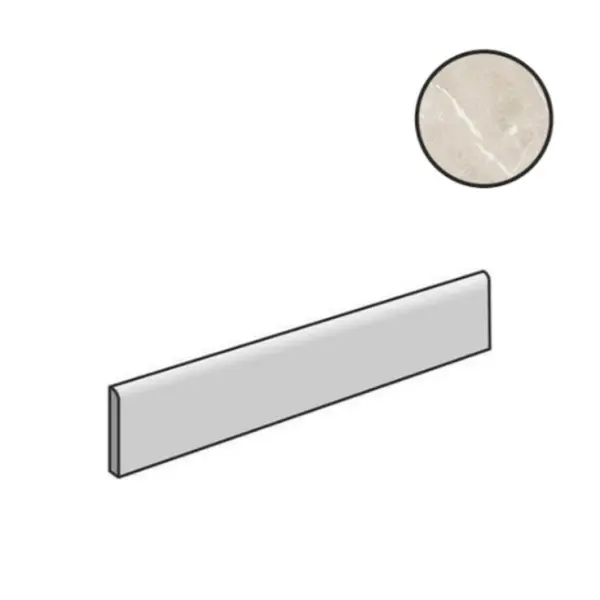 Cerim Ceramiche Elemental Stone 767177 White Sandstone Nat Battiscopa 4,6x60