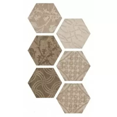 Argenta Hexagon Patchword Warm 25x22
