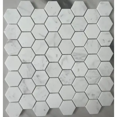Leedo Pietrine Hexagonal Dolomiti bianco POL hex  23x40x7 29,2x28,9