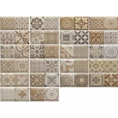 Monopole Ceramica Antique Marron (микс из разных плиток) 10x20