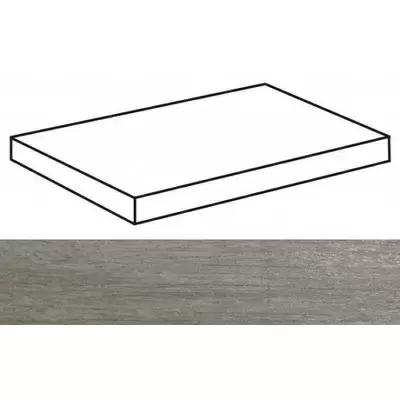 Casalgrande Padana Metalwood 7614995 Ang. Argento Naturale 60x33