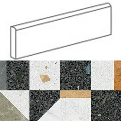 Arcana Ceramica Stracciatella 8HA4 Stellato R Multicolor 9.4x80