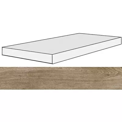 Rex Ceramiche Selection Oak 738136 Amber Oak Angolo Gradino SX Ret 40x120