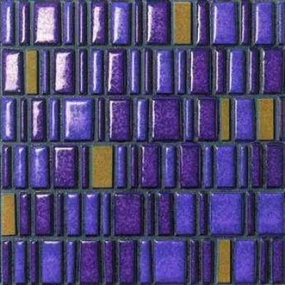Settecento Le Murrine Gold Low Gold Amethyst 30x30