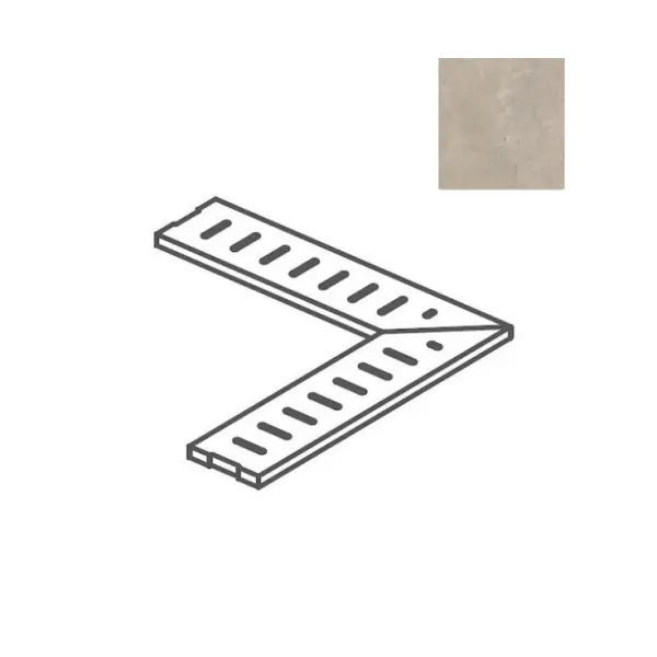 Impronta italgraniti Calcis CL04GGA8 Griglia Angolare Corda 16x80 - керамическая плитка и керамогранит