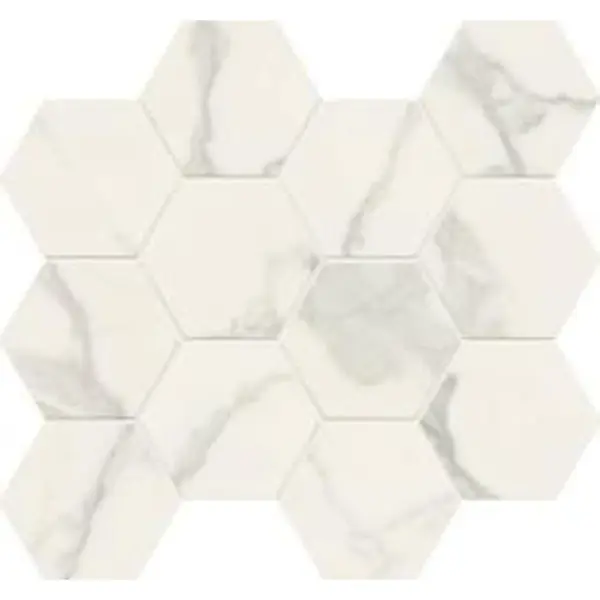 Caesar Anima Futura AGFD Majestic White Composizone Esagono Luc 28,5x33