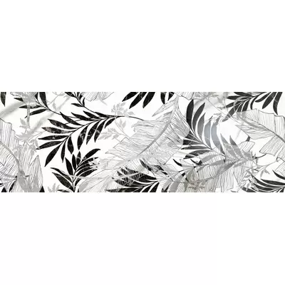 Fanal Carrara Leaves Black Matt 31,6x90