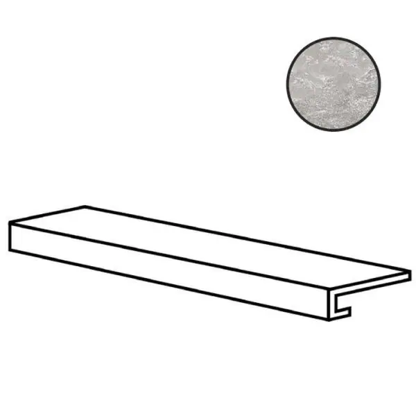 Sadon Ardesie J87251 Gradino Costa Retta Grey 33x120