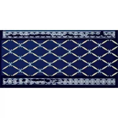 Almera Ceramica Noblesse Cenefa Delis Cobalto Silver 20x10