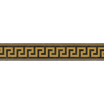 Versace Meteorite 47270 Fascia Greca Lappato Nero/Oro 9,8x60