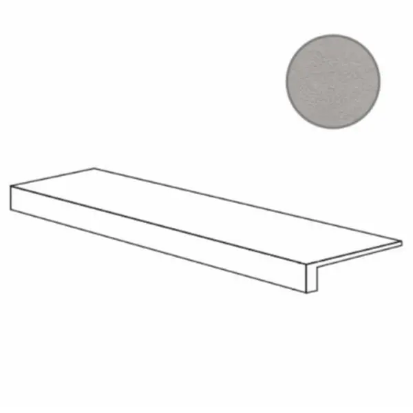 ABK Crossroad Chalk 0001220 Gradone Top Grey Ret 32x120 - керамическая плитка и керамогранит
