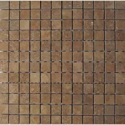 Petra Antiqua Mosaico Su Rete Travertino Noce 30.5x30.5