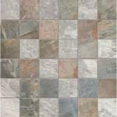 Abk Fossil stone Quadr. Mix Light Grey/Blue 30x30