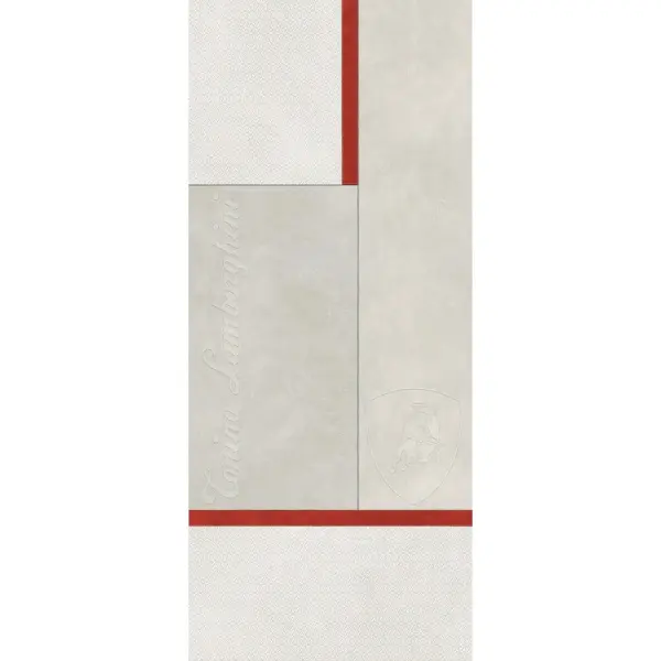 Tonino Lamborghini Korium 167572 White Red Square Logo 120x280 - керамическая плитка и керамогранит