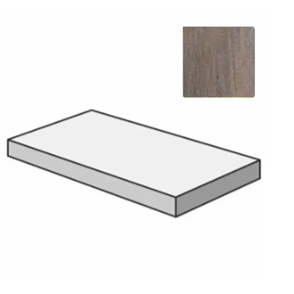 Sant Agostino Dripart CSAGSDIR12 Gradone Angolare Sx Iron 33x120