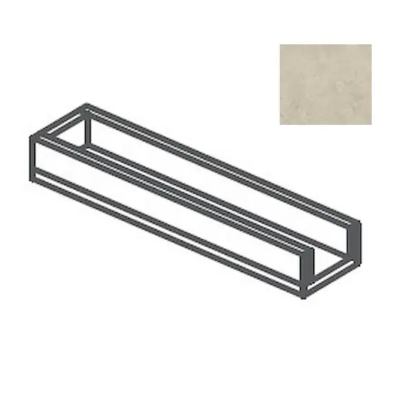 Impronta italgraniti Calcis CL03BR8 Canalina a Bordo Chiuso Visone 15x80 - керамическая плитка и керамогранит