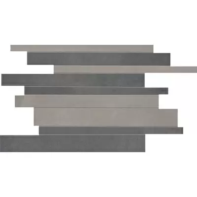 Abk Docks Mosaico Brick Grey Black 30x40