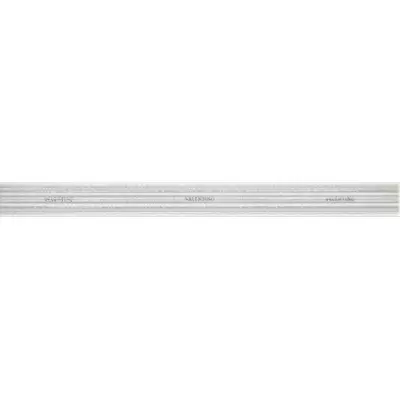 Piemme Valentino Nuances Bianco Listello 9 4.6x50