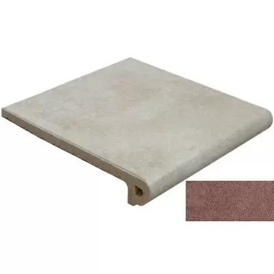 Gres de Aragon Capri 905652 Peldano Redondo 33 Rojo 32.5x33