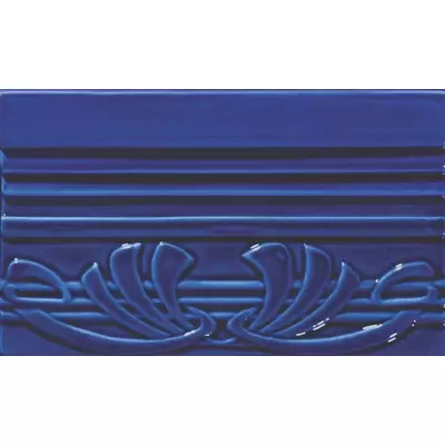 Ceramiche Grazia Epoque TED9 Terminale Deco Cobalt Craquele 12x20