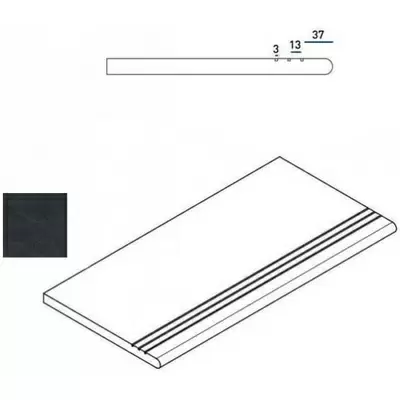 Italon Materia 620040000068 Titanio Round Grip Dx 30x60