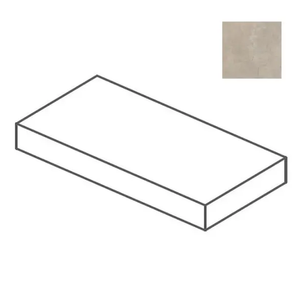 Impronta italgraniti Calcis CL04L882AA Elemento L Angolare Corda 80x80 - керамическая плитка и керамогранит