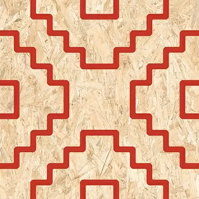 Vives Strand Seriaki-R Natural Rojo 59.3x59.3
