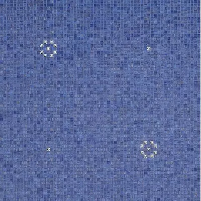 Bisazza The Crystal Collection 06001458VL Stars Blue 64.7x64.7