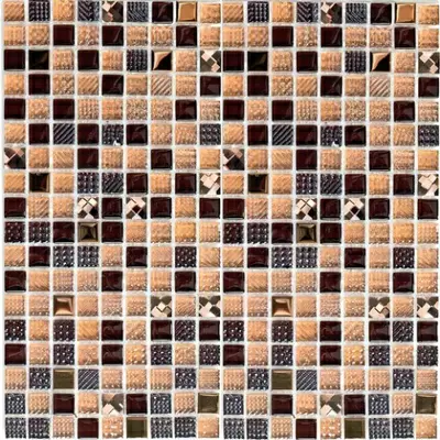 Bonaparte Мозаика стеклянная Crystal brown 30x30