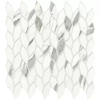 Atlas Concorde Marvel Shine A4WQ Statuario Supremo Mosaico Twist Silk 30,5x30,5