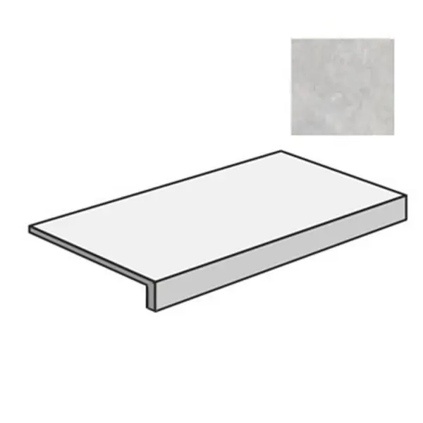 Flaviker PI.SA Double 0014913 Gradone Top Plain Grey Nat 32x120
