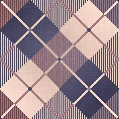 Bisazza Decori 10 06001854VL William Purple 129.1x129.1