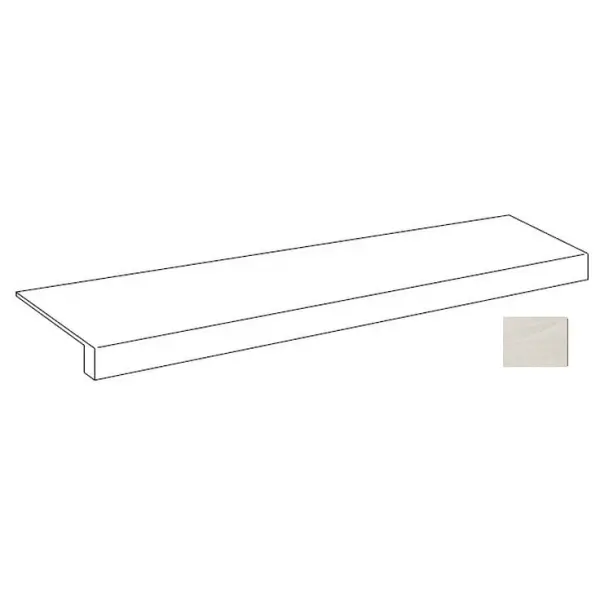 Atlas Concorde Russia Forte Dei Marmi Rock 620070002906 Tiffany White Scalino Frontale 120 33x120
