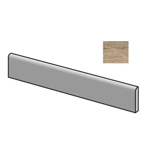 Sant Agostino Yorkwood CSABYOWA60 Battiscopa Walnut 7,3x60