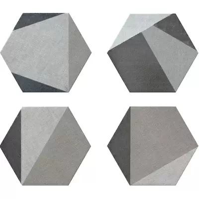Realonda Hextangram Fabric Grey (10 видов рисунка) 33x28.5