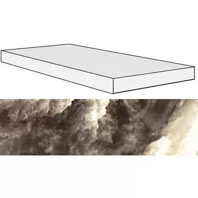 Rex Ceramiche Alabastri Di Rex 739928 Fume Angolo Gradino 33x120