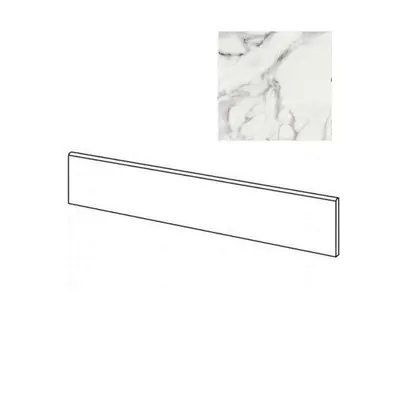 Rex Ceramiche Les Origines 770359 Argent Matt 9mm Battiscopa 4,6x60