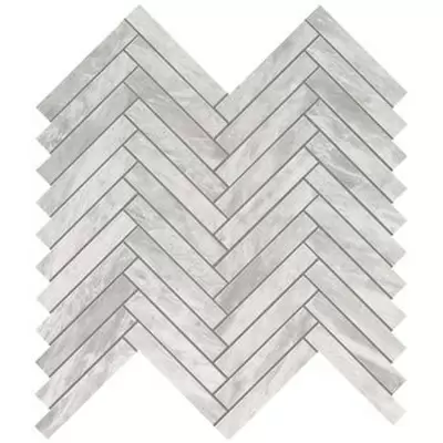 Atlas Concorde Marvel Stone 9SHB Bardiglio Grey Herringbone Wall 30.5x30