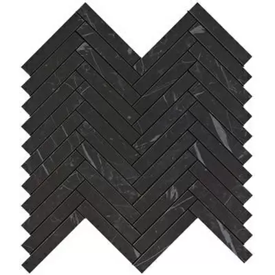 Atlas Concorde Marvel Stone 9SHN Nero Marquina Herringbone Wall 30.5x30