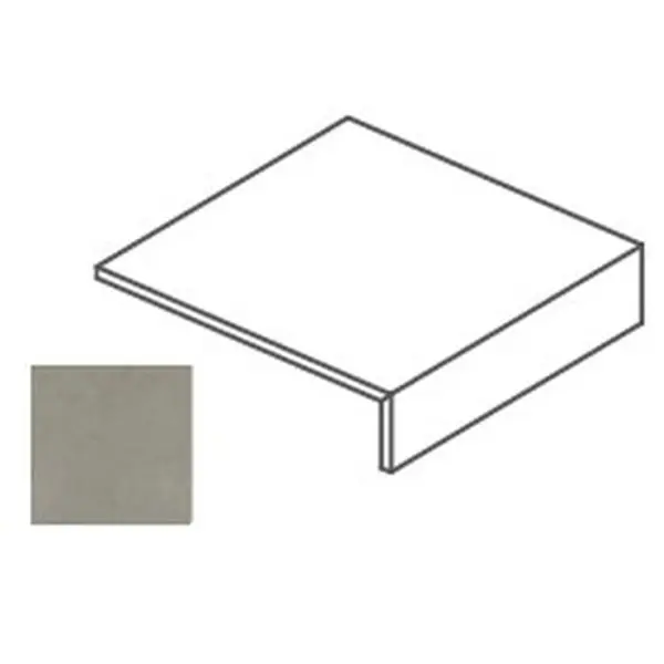 Impronta italgraniti I Cementi FL04L682A Taupe Elemento a L 20mm 60x60x6,5