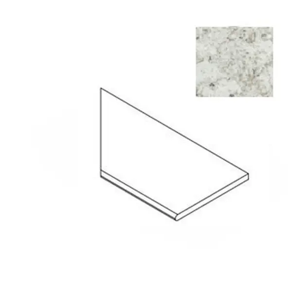Atlas Concorde Russia Forte Dei Marmi Quark 620090001118 Brazilian White Bordo Round SX 30x60