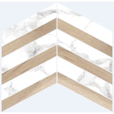 Museum Haute 31151 White Taupe Chevron EP 21,9x30