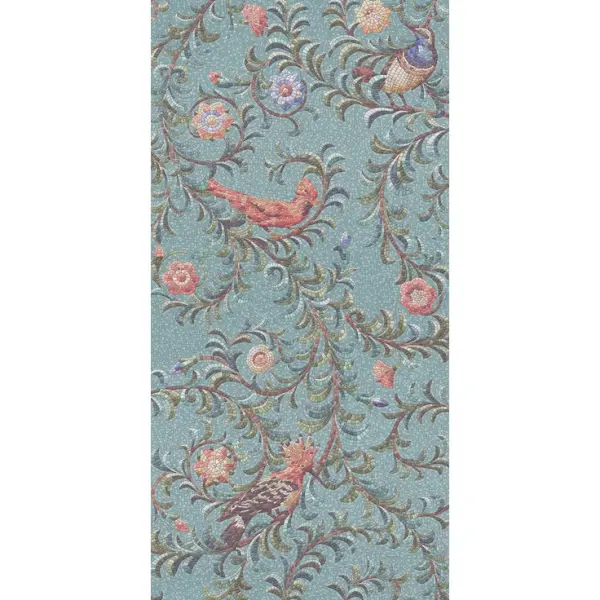 Kerama Marazzi Райский сад KMP2STA004BR3X Бирюзовый матовый обрезной (из 3-х частей 60x119,5) 119,5x180 - керамическая плитка и керамогранит