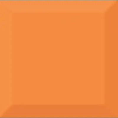Absolut Keramika Monocolor Biselado Naranja Brillo 10x10
