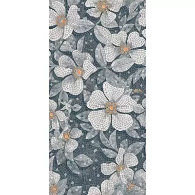 Kerama Marazzi Ковер SG591102R Розелла Серый декорированный Lapp. 119.5x238