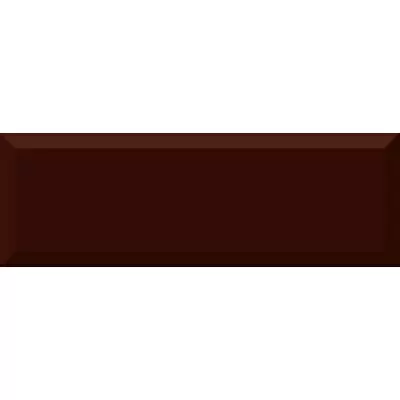 Absolut Keramika Salad Monocolor Biselado Brillo Marron 10x30