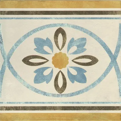 Serenissima Cir Via Emilia Greca Fiore Crema 20x20